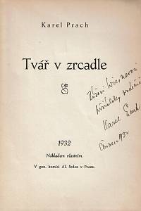 Prach, Karel – Tvář v zrcadle (podpis)