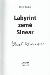 Rejchrt, Pavel – Labyrint země Sinear (podpis)