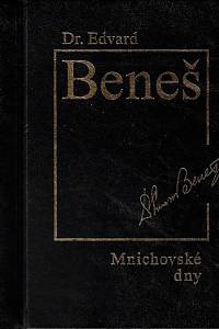 78819. Beneš, Edvard – Mnichovské dny