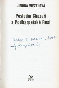 Viezelová, Jindra – Poslední Chazaři z Podkarpatské Rusi (podpis)