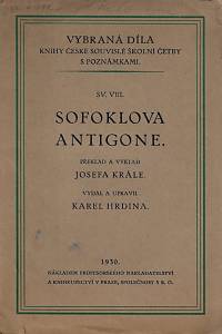 161578. Sofoklés – Sofoklova Antigone