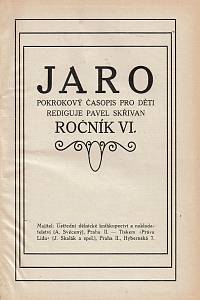 Jaro : pokrokový časopis pro děti, Ročník VI. (1913)