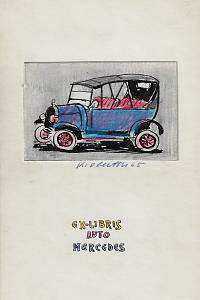 Oberthor, Karel – Auto ex-libris : 1900-1920 : [soubor 10 návrhů na exlibris]