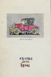 Oberthor, Karel – Auto ex-libris : 1900-1920 : [soubor 10 návrhů na exlibris]