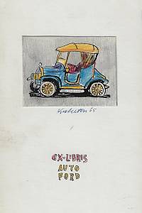 Oberthor, Karel – Auto ex-libris : 1900-1920 : [soubor 10 návrhů na exlibris]