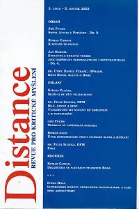 160562. Distance : revue pro kritické myšlení, Ročník V., číslo 3 (2002)