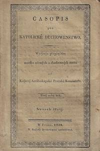 161182. Časopis pro katolické duchowenstvo. Třetj ročnj běh, swazek třetj (1830)