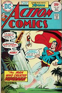 160611. Maggin, Elliot – Action Comics, Vol. 38, No. 447 (May 1975) - Superman: The Man Who Created Superman!