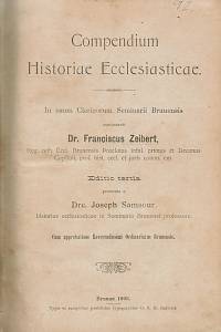 Zeibert, Franciscus – Compendium historiae ecclesiasticae