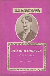 13739. Barbusse, Henri – Výbor z díla II. - Povídky, stati