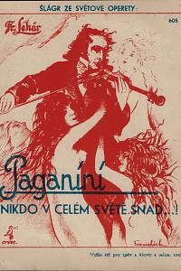 162355. Lehár, Franz / Brožík, Emanuel – Nikdo v celém světě snad... : duett z operety: Paganini