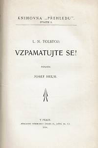 Caird, John / Emerson, Ralph Waldo / Masaryk, Tomáš Garrigue / EEden, Frederik van / [...] – Náboženství ve všedním životě ; Snahy a směry ; Počet pravděpodobnosti a Humova skepse ; Blaise Pascal, jeho život a filosofie ; Hrdinná láska ; Socialisace ; [...] 