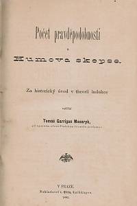 Caird, John / Emerson, Ralph Waldo / Masaryk, Tomáš Garrigue / EEden, Frederik van / [...] – Náboženství ve všedním životě ; Snahy a směry ; Počet pravděpodobnosti a Humova skepse ; Blaise Pascal, jeho život a filosofie ; Hrdinná láska ; Socialisace ; [...] 