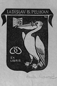 214292. Krawcec, Hanka – Ex libris Ladislav B. Pelikan