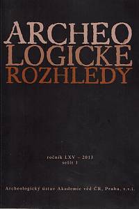 162762. Archeologické rozhledy, Ročník LXV., číslo 1 (2013)