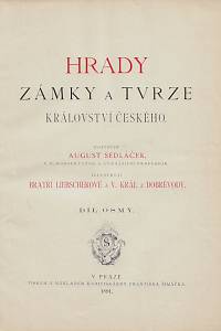 129431. Sedláček, August – Hrady, zámky a tvrze Království českého. Díl osmý, Rakovnicko a Slansko