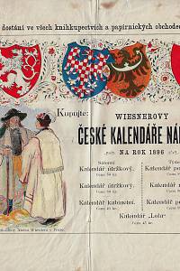 161947. Aleš, Mikoláš – Kupujte: Wiesnerovy České kalendáře národní na rok 1896