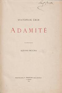 Čech, Svatopluk / Mucha, Alfons – Adamité