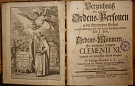 Bonanni, Philipp – Verzechnüß Der geistlichen Orgens-Personen in der Streitenden Kirchen in nette Abbildungen und einter Kurtzen Erzehlung verfasset. I.-IV.(2 svazky)