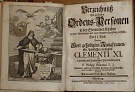 Bonanni, Philipp – Verzechnüß Der geistlichen Orgens-Personen in der Streitenden Kirchen in nette Abbildungen und einter Kurtzen Erzehlung verfasset. I.-IV.(2 svazky)