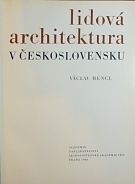 Mencl, Václav – Lidová architektura v Československu 