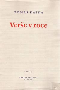 85540. Kafka, Tomáš – Verše v roce