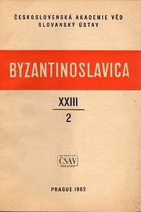 86711. Byzantinoslavica XXIII/2 (1962)