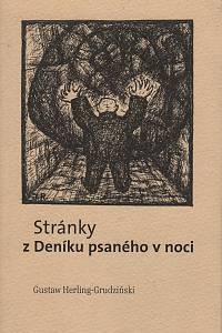 92722. Herling-Grudziński, Gustaw – Stránky z Deníku psaného v noci