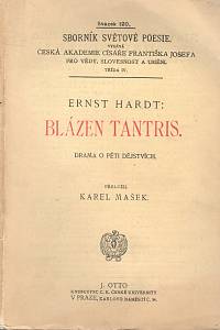 96618. Hardt, Ernst – Blázen Tantris. Drama o pěti dějstvích.