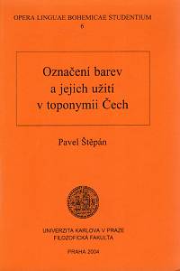 96766. Štěpán, Pavel – Označení barev a jejich užití v toponymii Čech