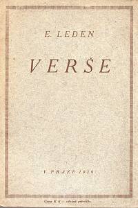 97381. Leden, E. (= Lederer, Eugen) – Verše