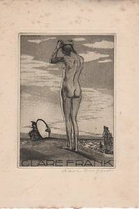 202978. Blossfeld, Karl – [Ex libris] Cläre Frank