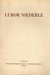 111022. Pražák, Albert / Rypka, Jan / Mazon, André / Nejedlý, Zdeněk / Chotek, Karel / Eisner, Jan – Lubor Niederle - Projevy o tryzně dne 14. června 1946