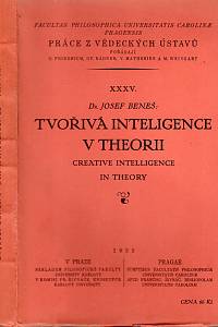 111040. Beneš, Josef – Tvořivá inteligence v theorii